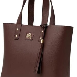 Bolsa feminina em couro ecológico marrom